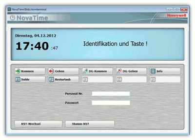 NovaTime Bildschirmterminal