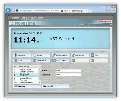 NovaTime Browserterminal Internet-Explorer NovaTime Browserterminal Internet-Explorer