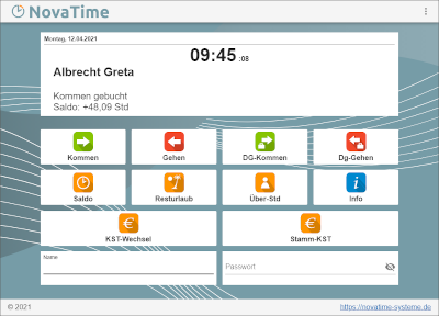 NovaTime Browserterminal