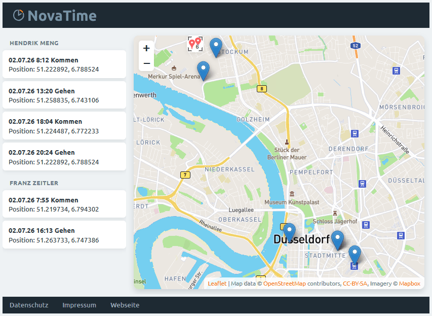 Terminal App Geo-Daten